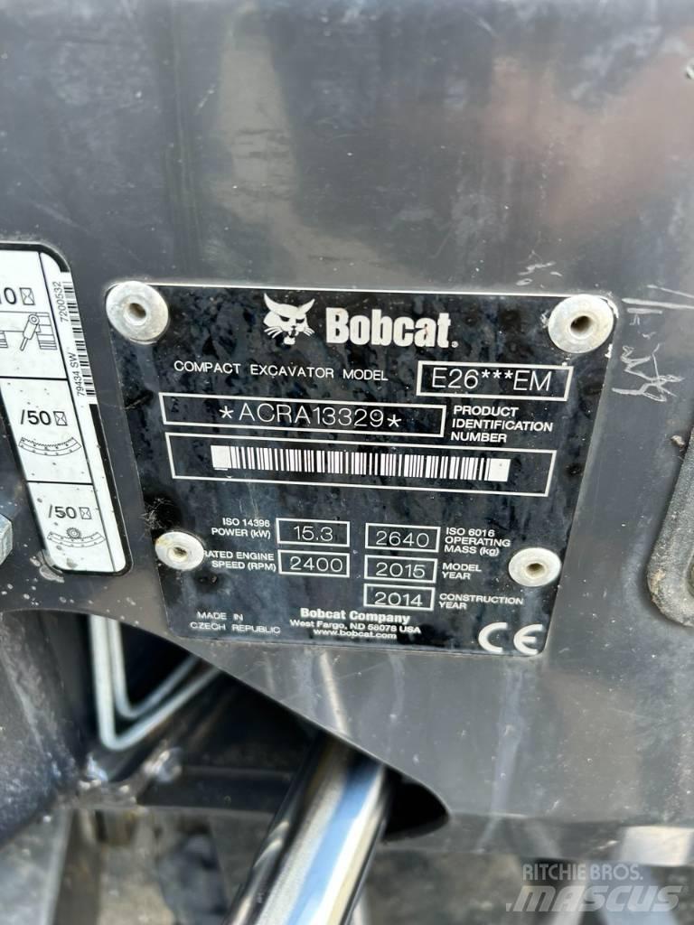 Bobcat E 26 Mini kotrók < 7t