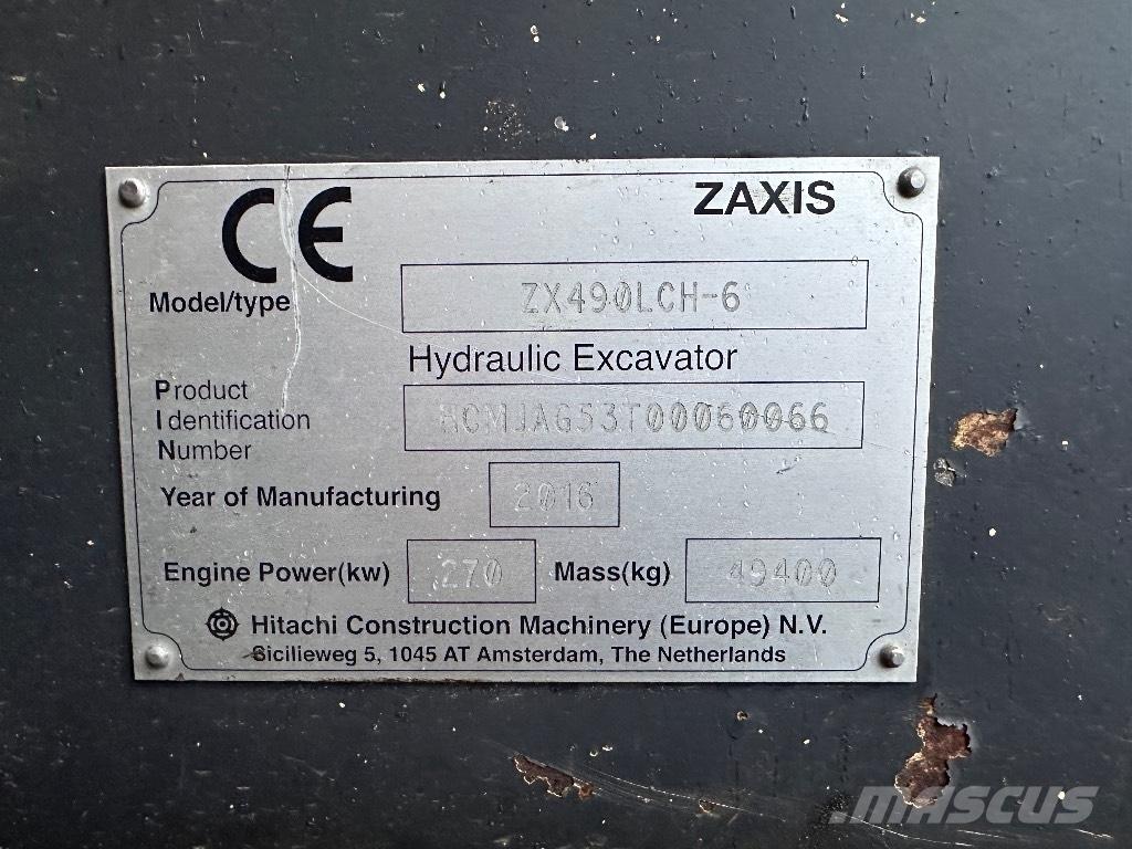 Hitachi ZX 490 LCH Lánctalpas kotrók
