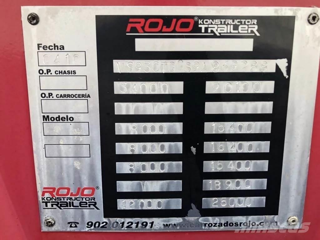  ROJO 1+ 3 LOWLOADER Mélybölcsős félpótkocsik