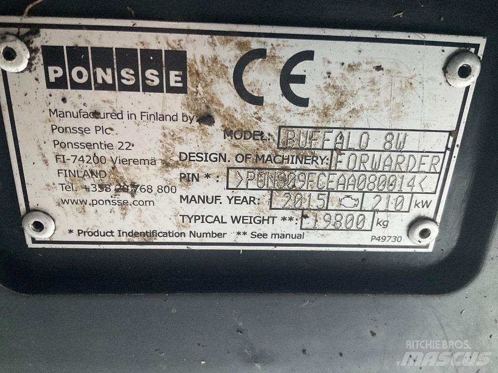 Ponsse BUFFALO 8W Kihordók