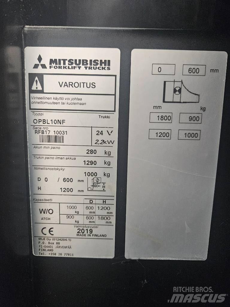 Mitsubishi OPBL10NF Komissiózó közepes emelésű targonca