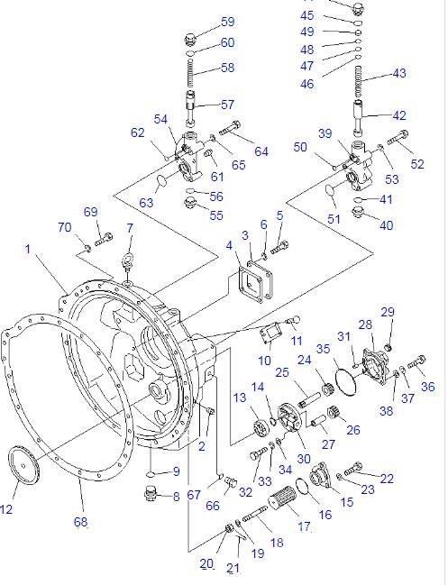 Komatsu D85A-21 Váltók