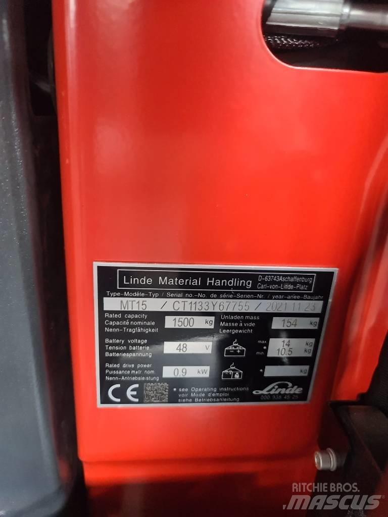 Linde MT15 Elektromos targoncák