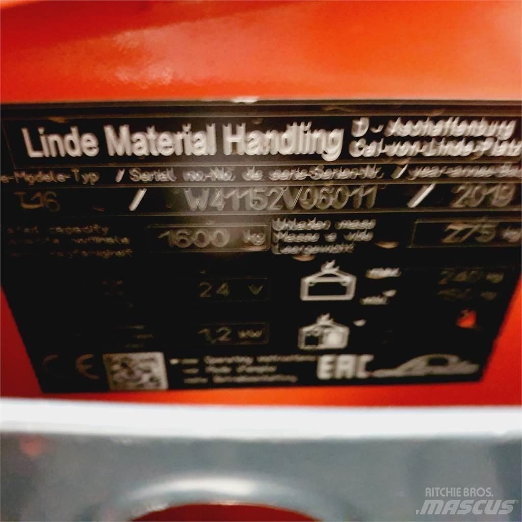 Linde T16 Li-Ion Alacsony emelőkocsi