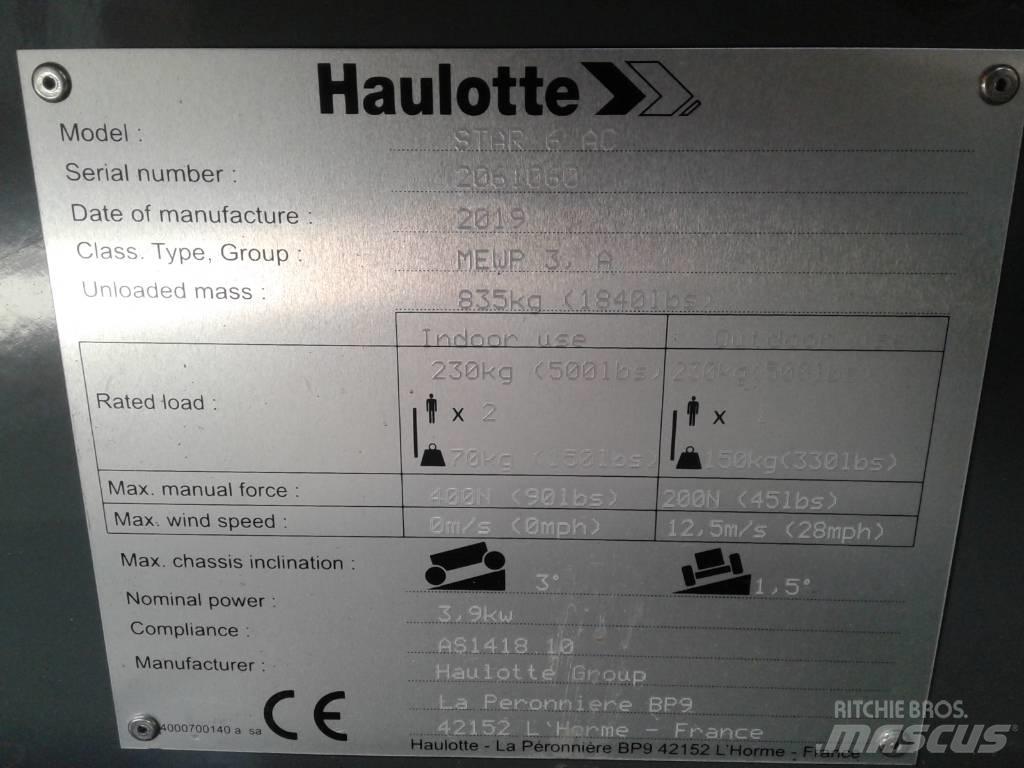Haulotte Star 6 Személyemelők