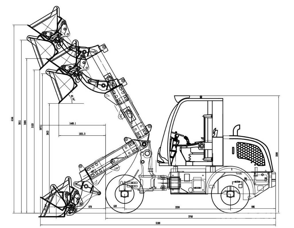  Manitech  MTech 4,5T Teleszkópos gumikerekes rakodók