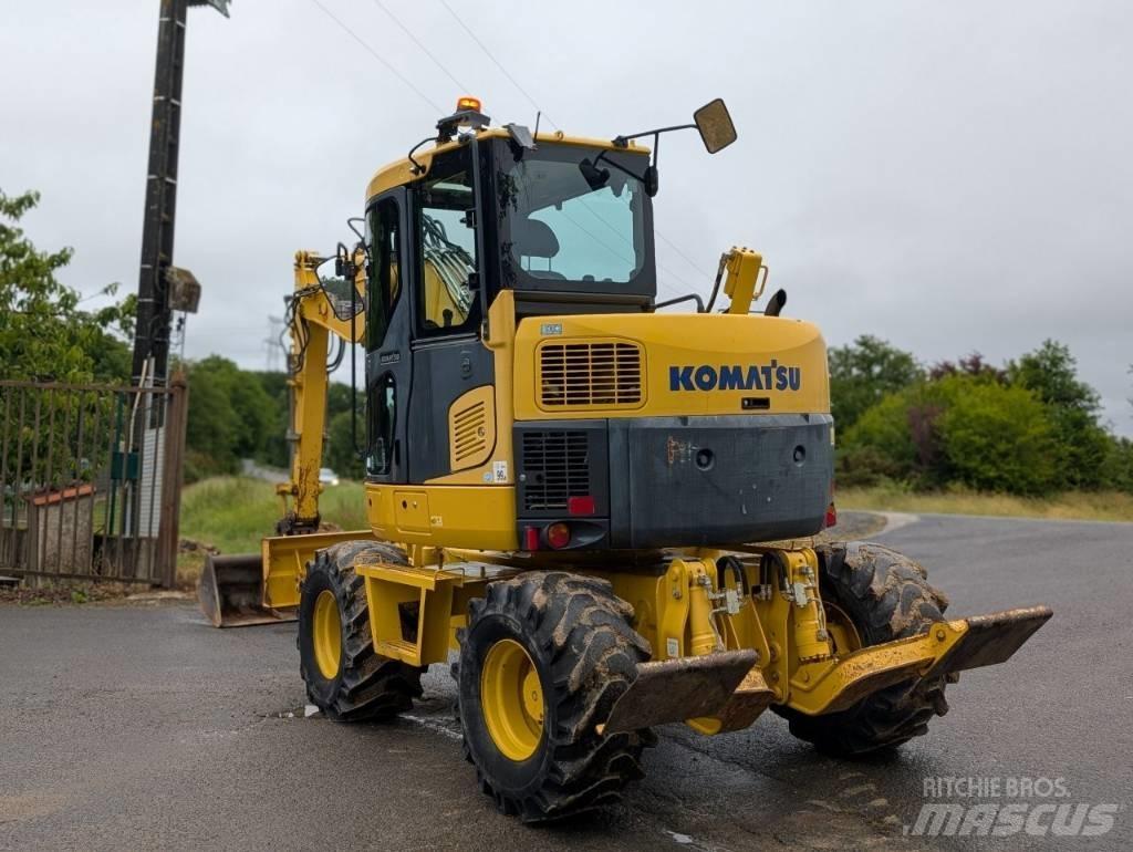 Komatsu PW 98 MR-8 Gumikerekes kotrók