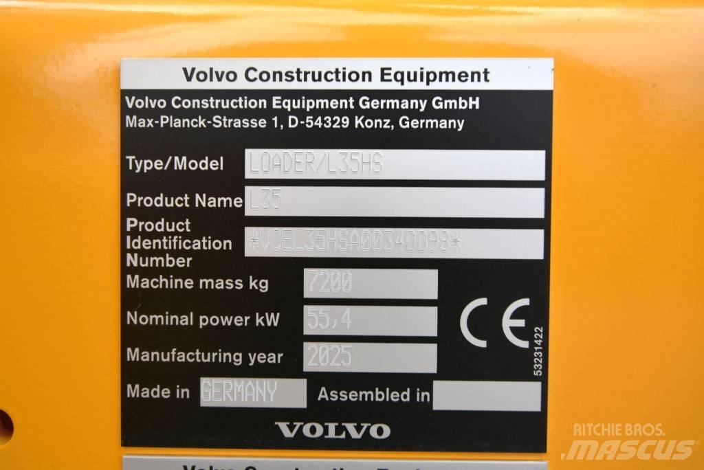 Volvo L 35 HS Gumikerekes homlokrakodók