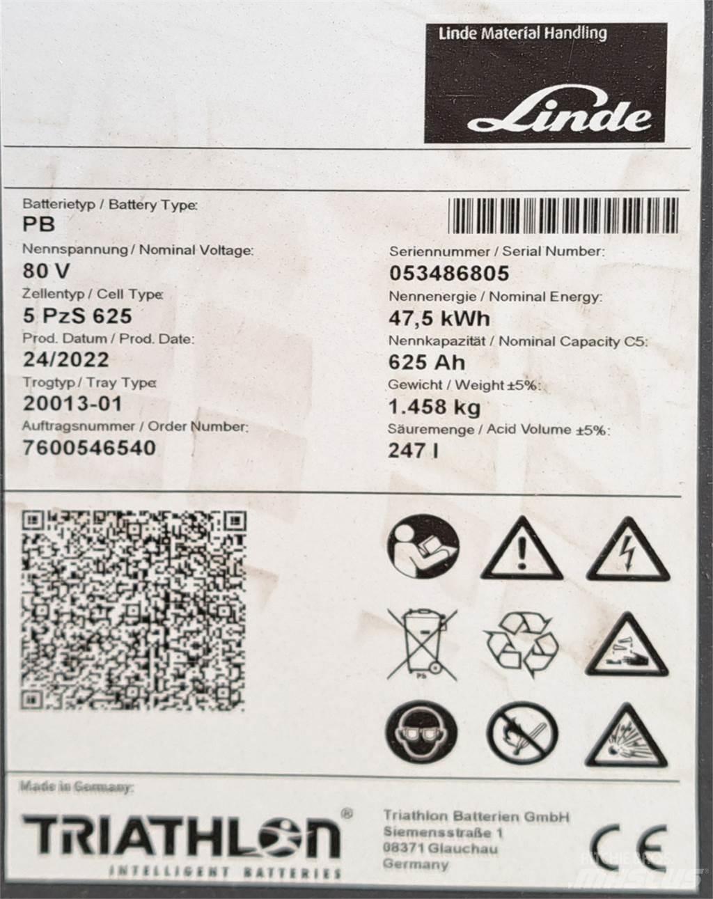 Linde E35L Elektromos targoncák
