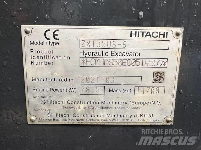 Hitachi ZX 135 US-6 Lánctalpas kotrók