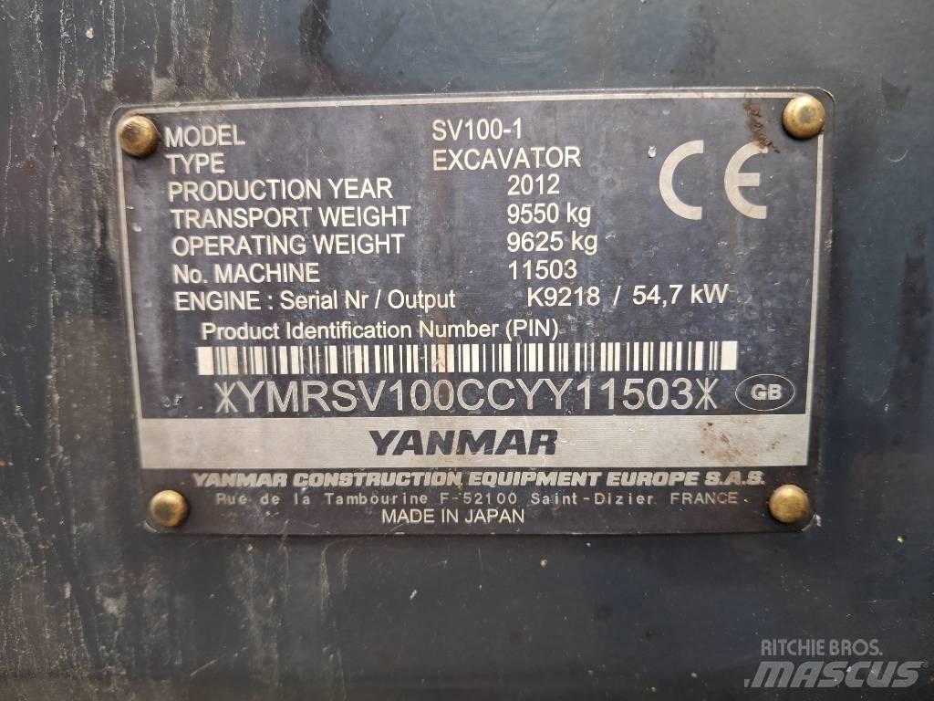 Yanmar SV 100-1 Közepes (midi) kotrók 7 t - 12 t