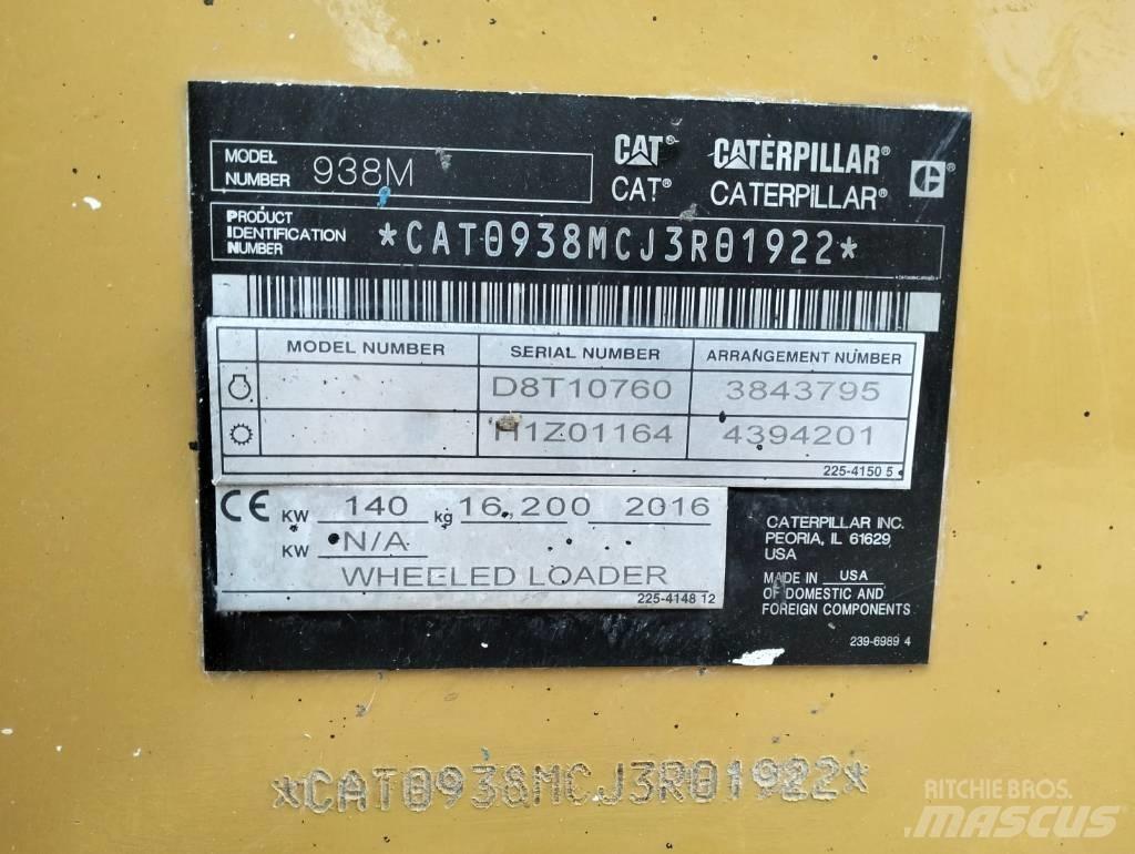 CAT 938 M Gumikerekes homlokrakodók