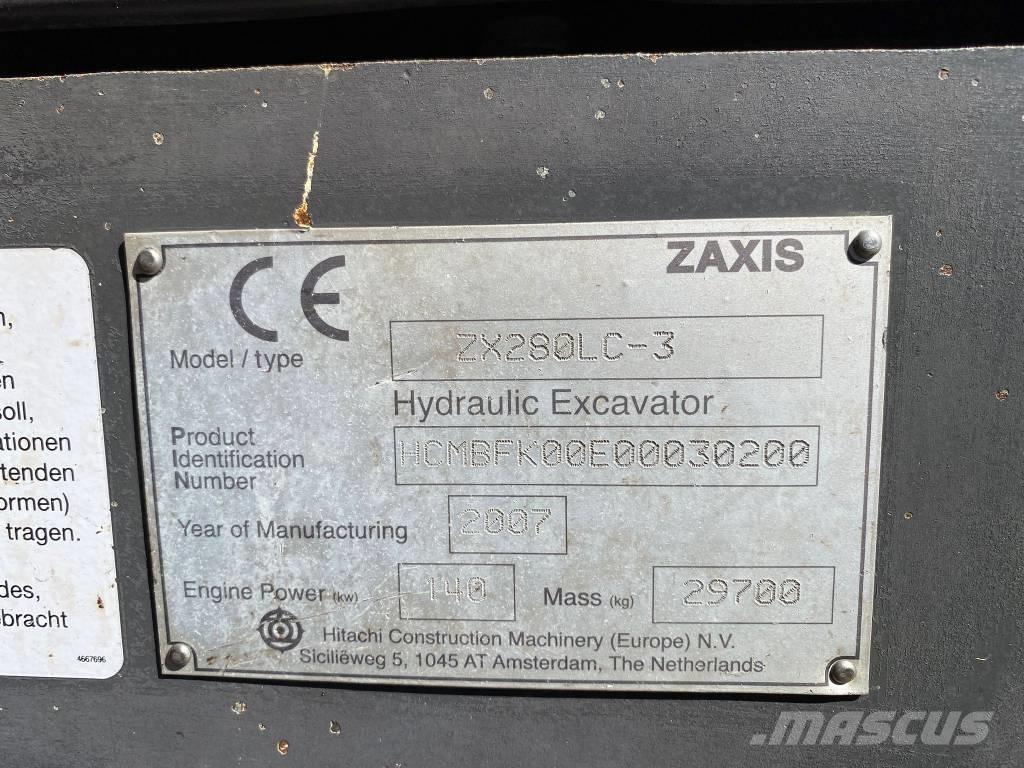 Hitachi ZX 280 LC-3 Lánctalpas kotrók
