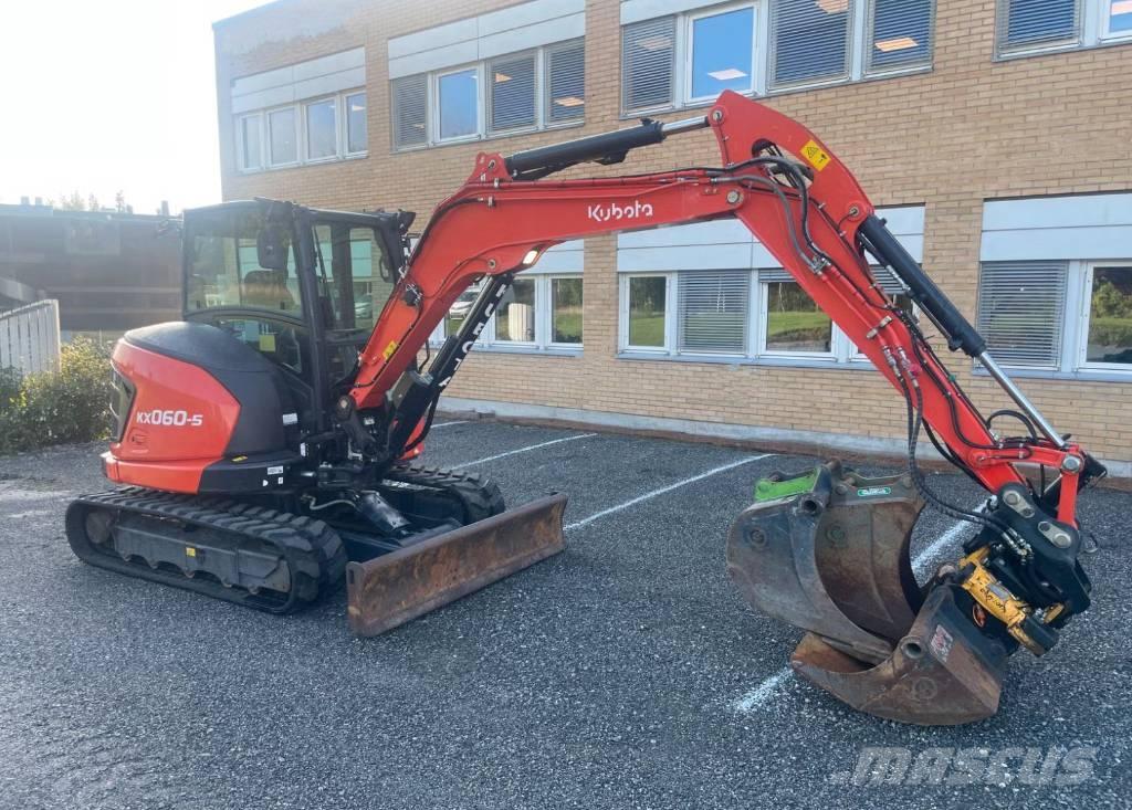 Kubota KX 060-5 Mini kotrók < 7t