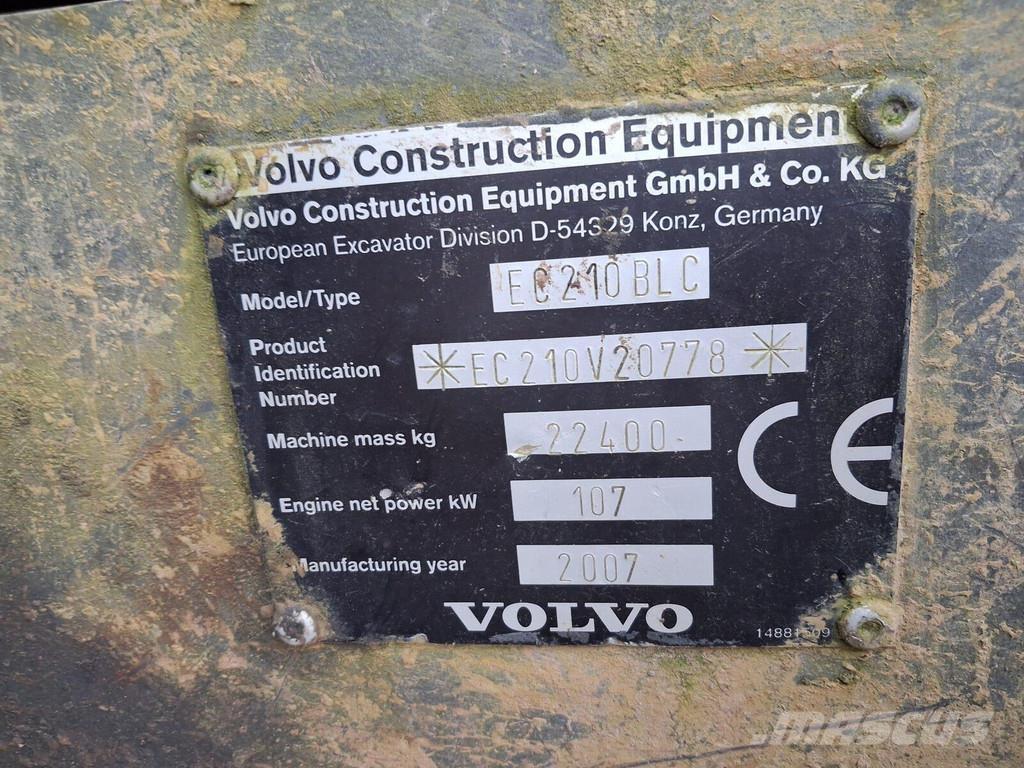 Volvo EC210 BLC Lánctalpas kotrók