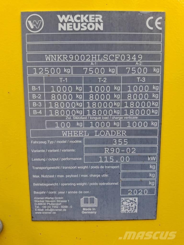 Wacker Neuson WL 95 Gumikerekes homlokrakodók