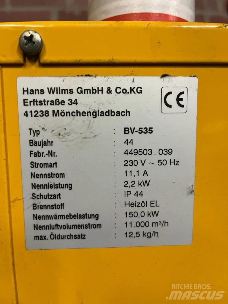 Wilms BV 535 Fűtő és Hűtő felszerelések