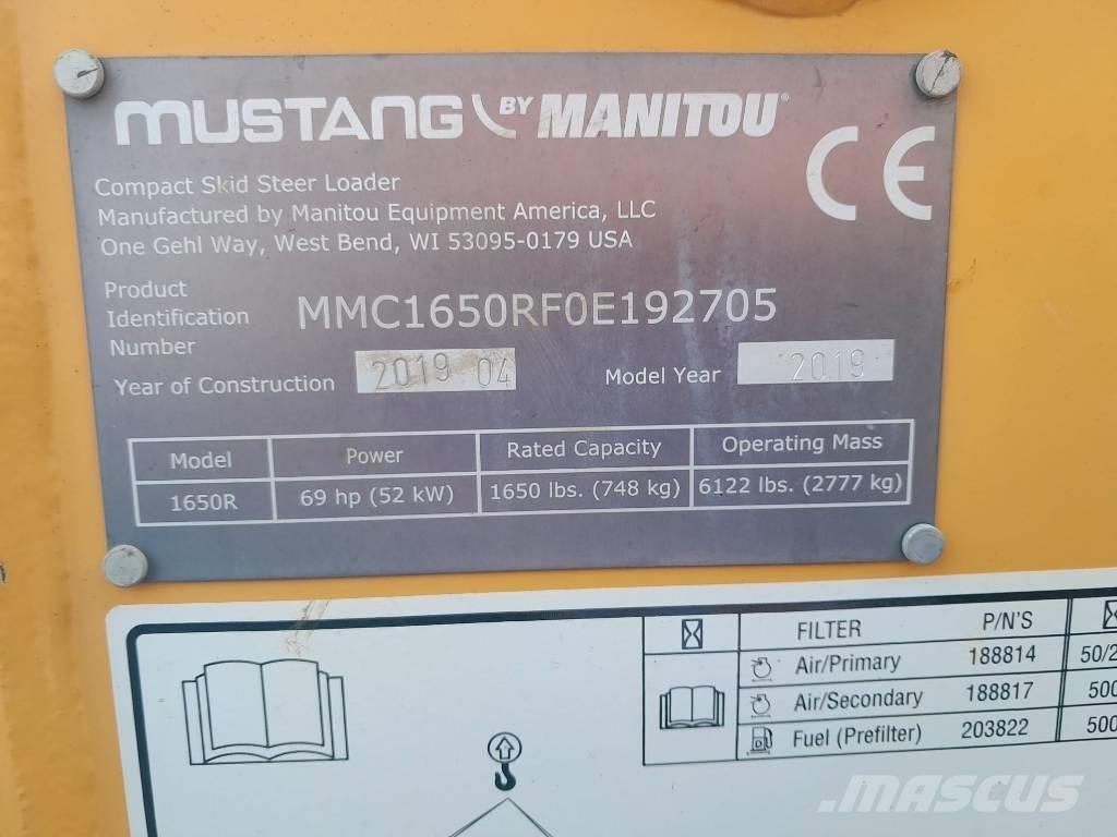 Mustang 1650 R Kompaktrakodók