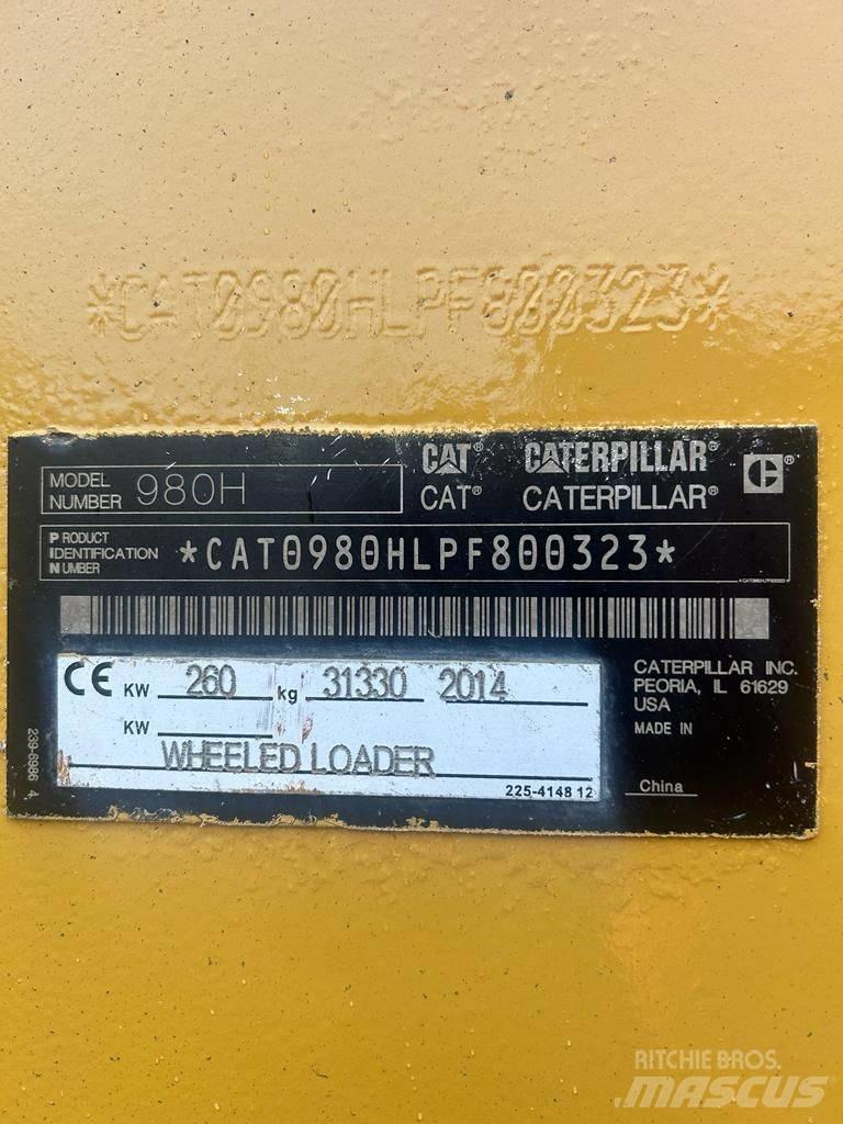 CAT 980H Gumikerekes homlokrakodók
