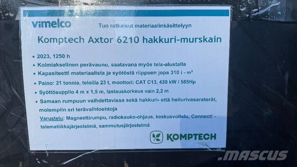 Komptech Axtor 6210 Fa aprítók
