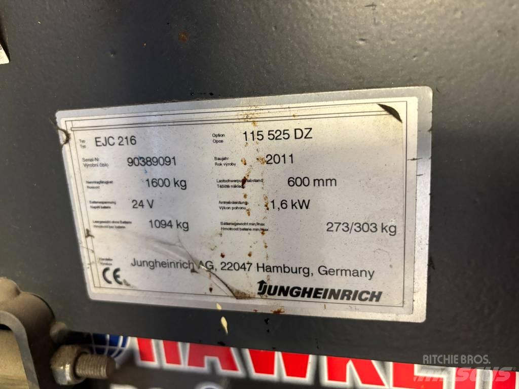 Jungheinrich EJC216 Gyalogkíséretű targonca