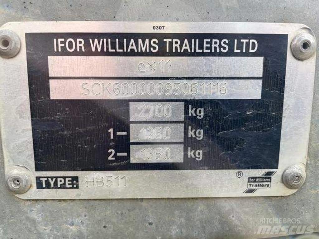 Ifor Williams HB 511 Állatszállító pótkocsik