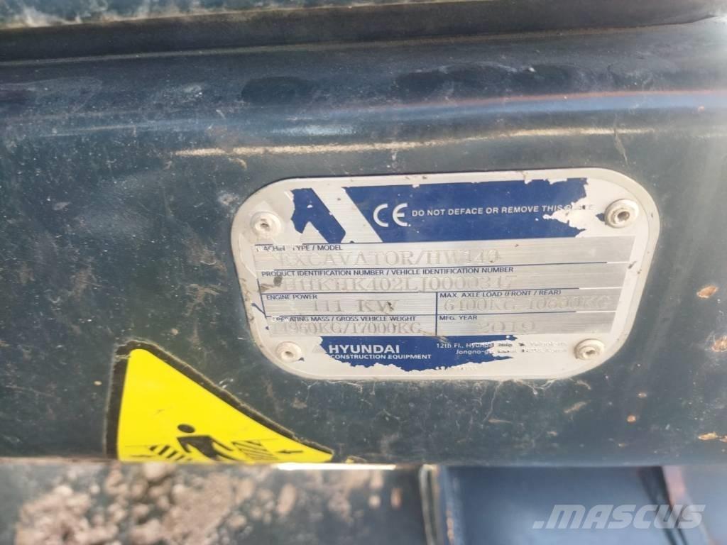 Hyundai HW 140 A Gumikerekes kotrók