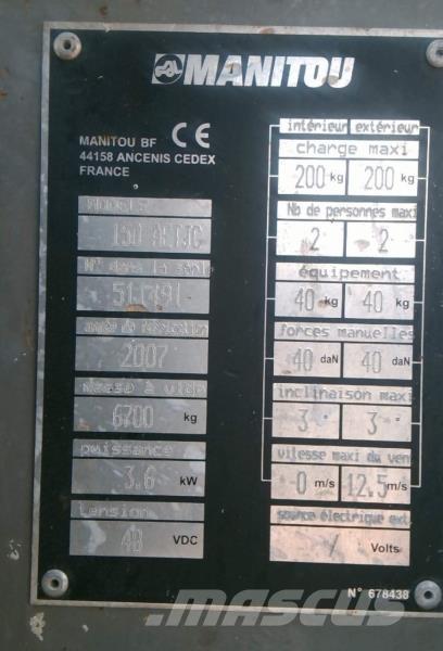 Manitou 150 AETJC Karos emelők