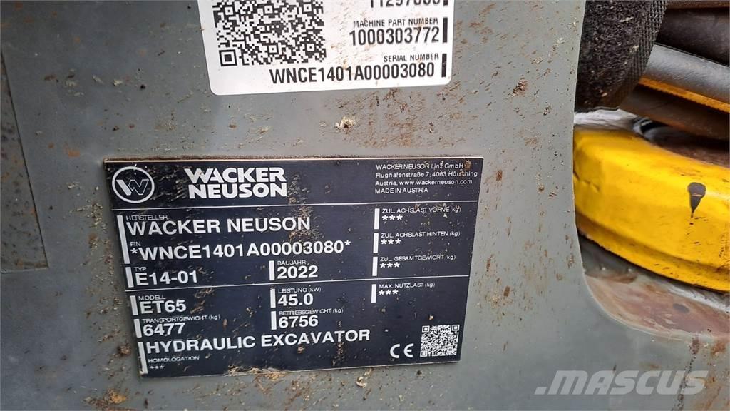 Wacker Neuson ET65 Lánctalpas kotrók