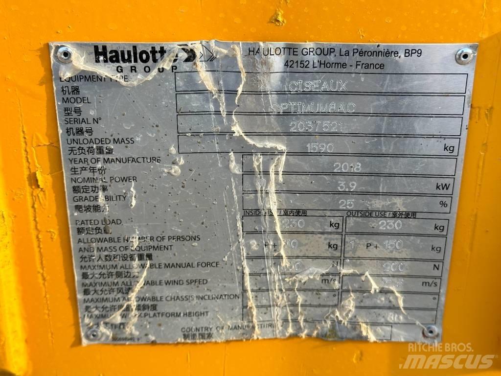 Haulotte OPTIMUM 8 Ollós emelők