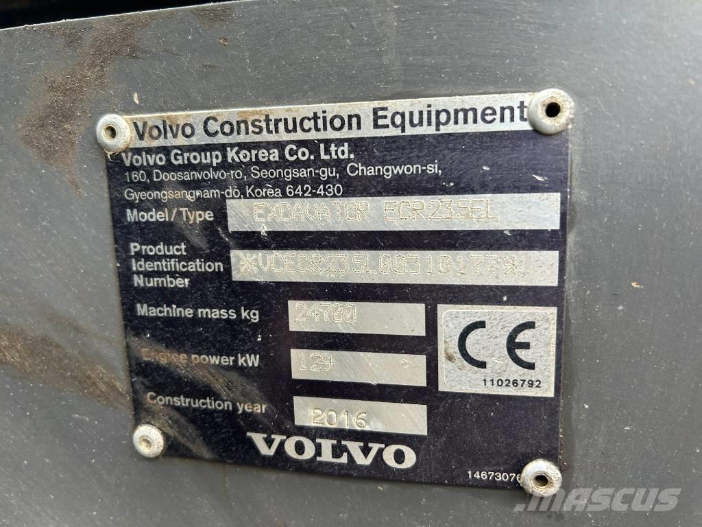 Volvo ECR 235 E L Lánctalpas kotrók
