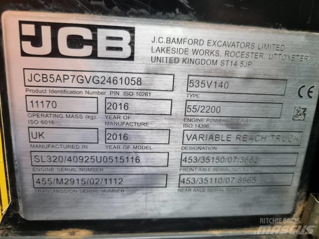 JCB 535-140 Hiviz Teleszkópos rakodók