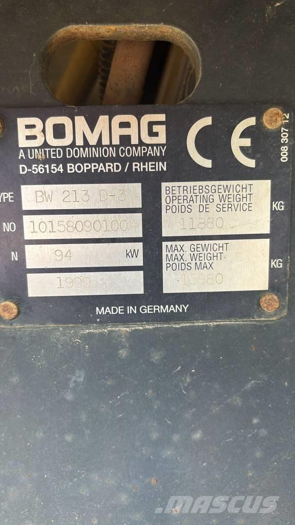 Bomag BW 213 D-3 Egydobos hengerek