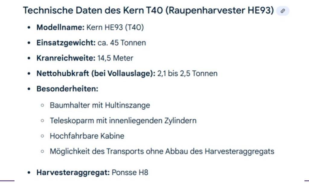Kern T40 Betakarítók