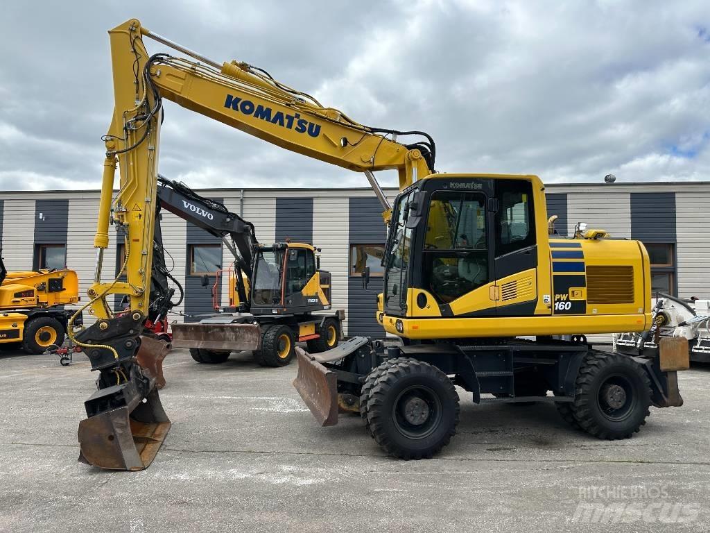 Komatsu PW160-11 Gumikerekes kotrók