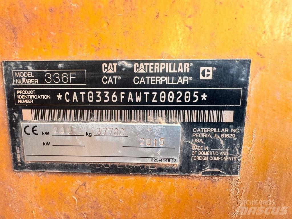 CAT 336 F L Lánctalpas kotrók