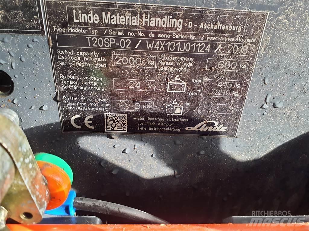 Linde T20SP kurz Alacsony emelőkocsi