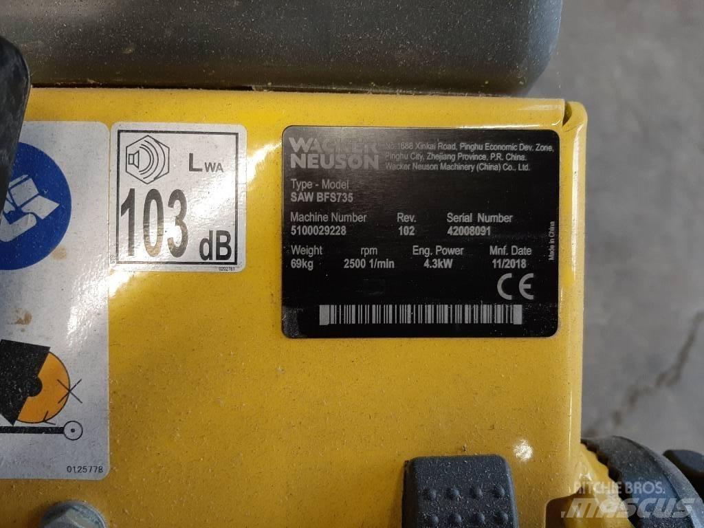 Wacker Neuson BFS735 Kő és Betonvágó eszközök
