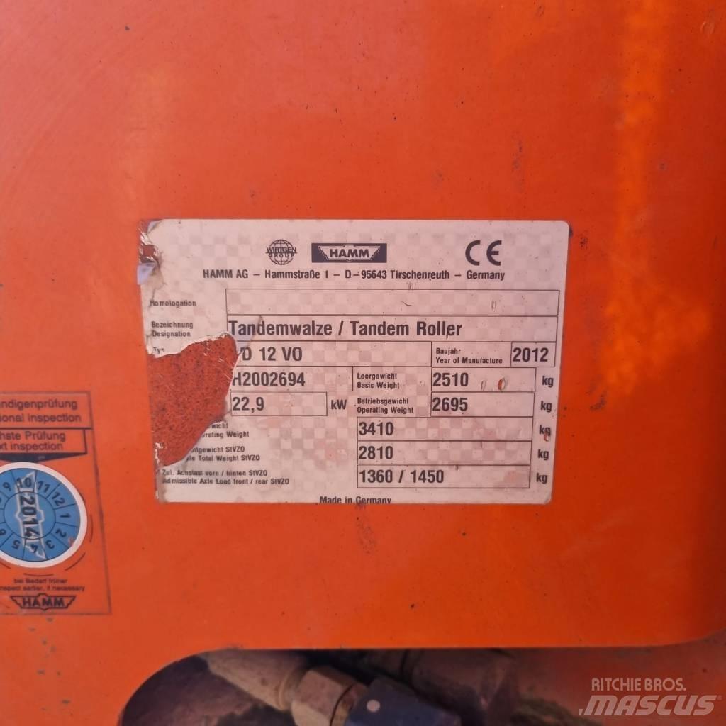 Hamm HD 12 VO Ikerdobos hengerek