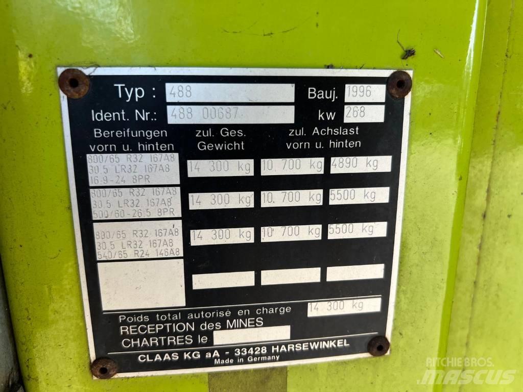 CLAAS Jaguar 840 Önjáró szecskázók