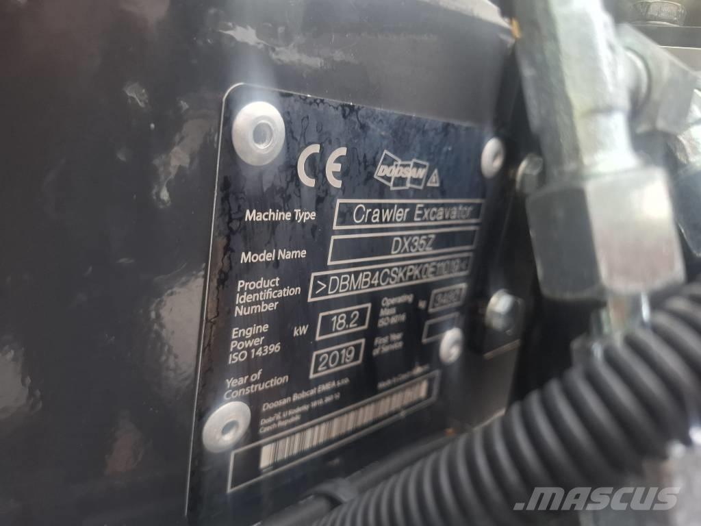 Doosan DX 35 Z Mini kotrók < 7t