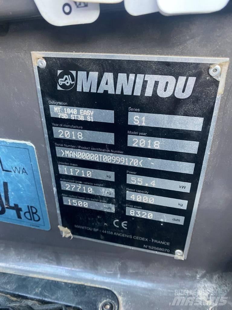 Manitou MT 1840 Teleszkópos rakodók