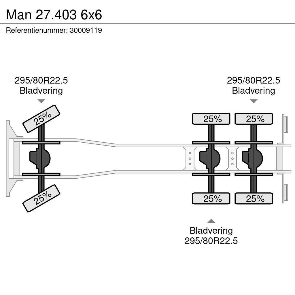 MAN 27.403 6x6 Fülkés alváz