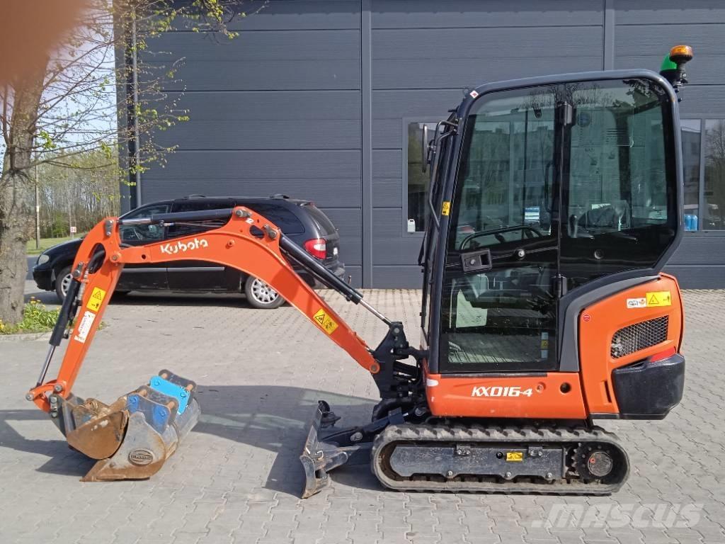 Kubota KX 016-4 Mini kotrók < 7t