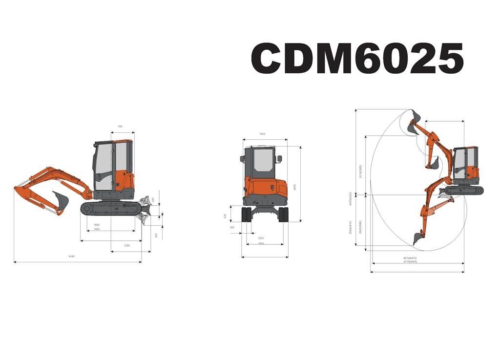 Lonking CDM6025 Mini kotrók < 7t