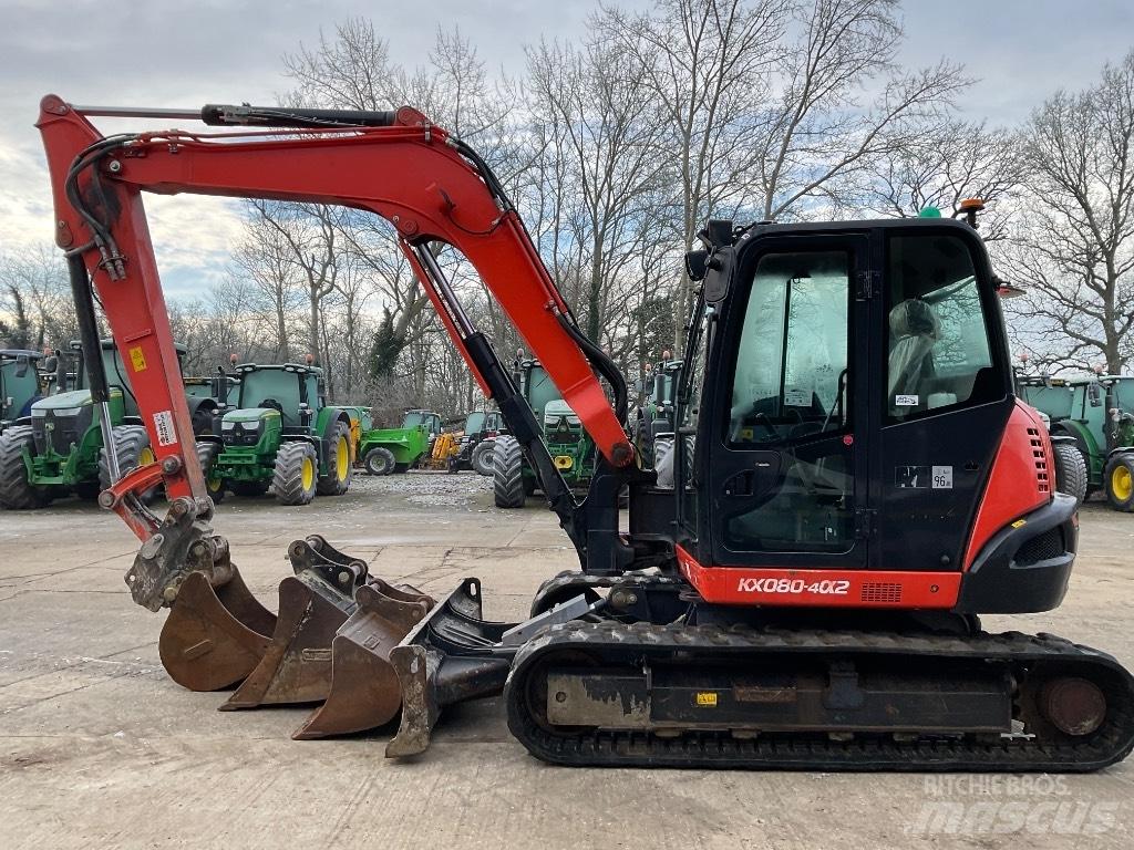 KUBOTA KX080 Közepes (midi) kotrók 7 t - 12 t