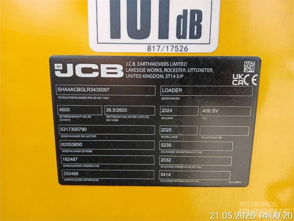 JCB 406 Gumikerekes homlokrakodók