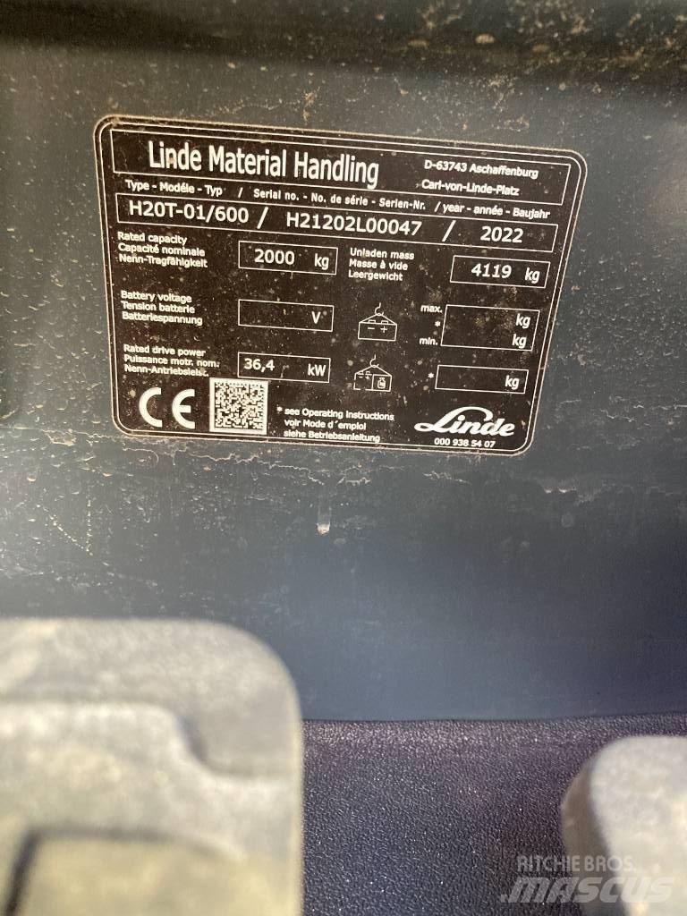 Linde H20T600/1202 Gázüzemű targoncák