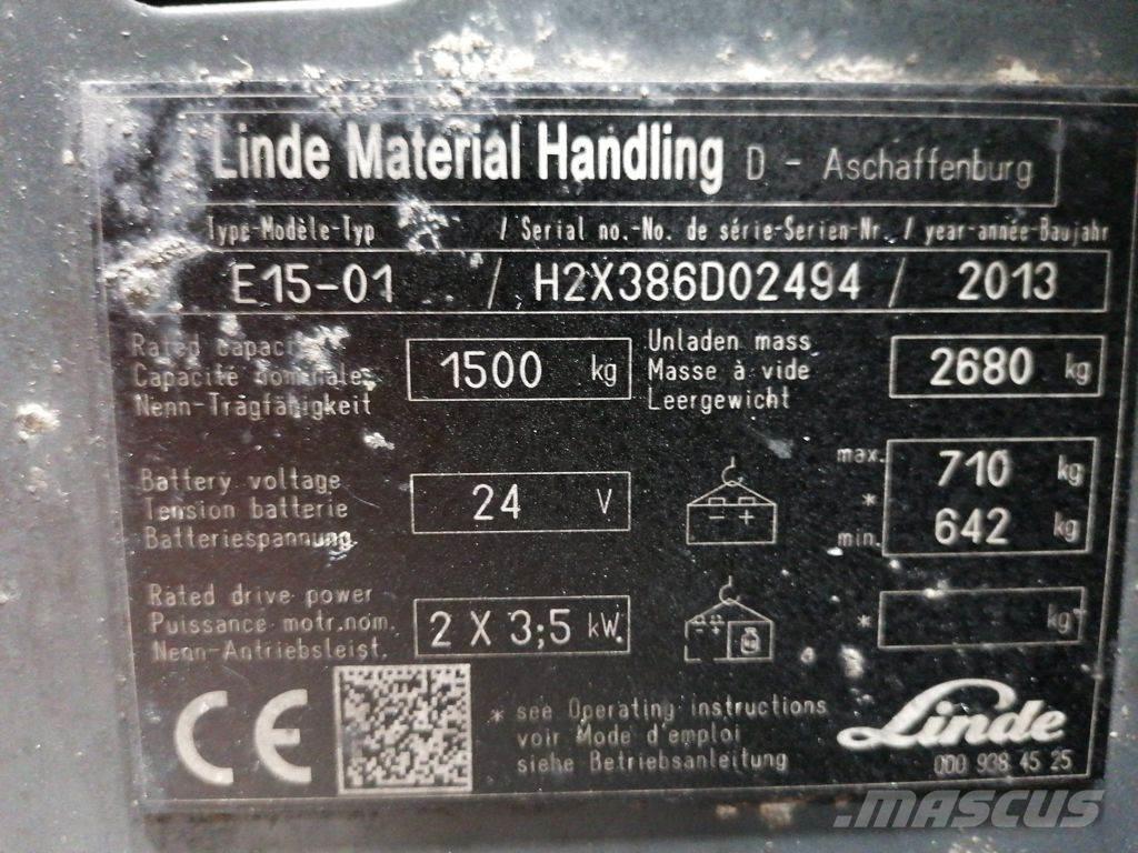 Linde E15-01 Elektromos targoncák
