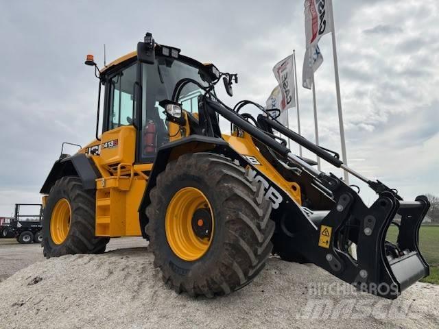 JCB 413 S Gumikerekes homlokrakodók